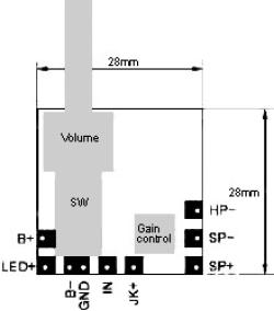 image mini SDA amplifier potentiometer style amplifier 2